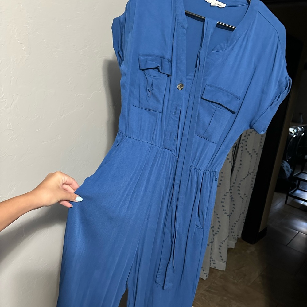 June & Hudson Elegant Blue Jumpsuit